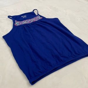 Girls blue tank